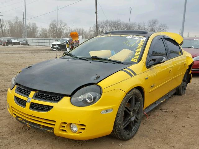 1B3ES76F34D564830 - 2004 DODGE NEON R/T YELLOW photo 2