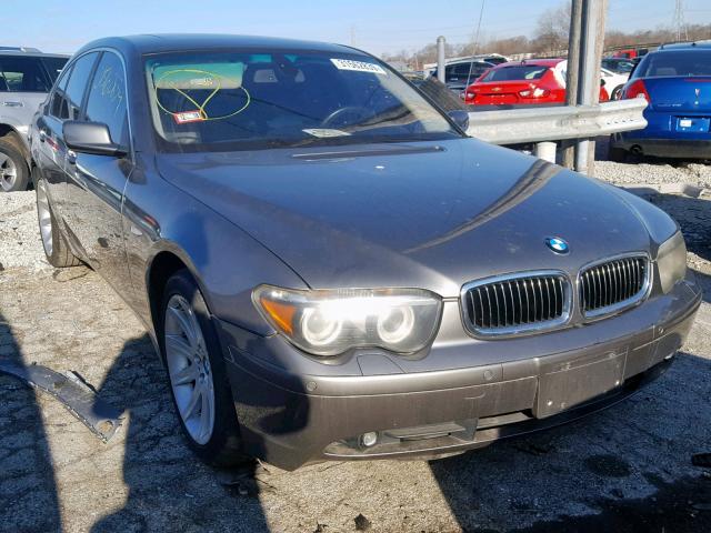 WBAGL634X4DP70130 - 2004 BMW 745 I GRAY photo 1