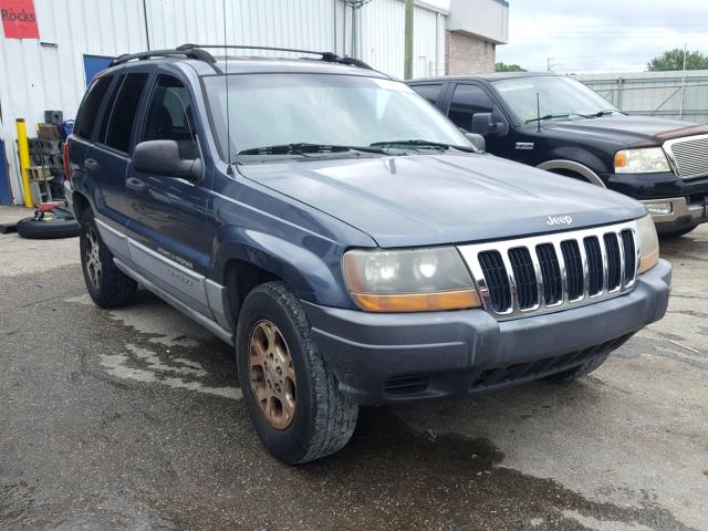 1J4G248S3YC416781 - 2000 JEEP GRAND CHER BLUE photo 1