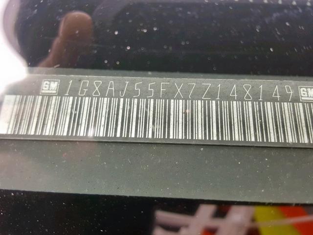 1G8AJ55FX7Z148149 - 2007 SATURN ION LEVEL SILVER photo 10