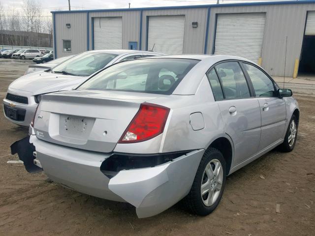 1G8AJ55FX7Z148149 - 2007 SATURN ION LEVEL SILVER photo 4