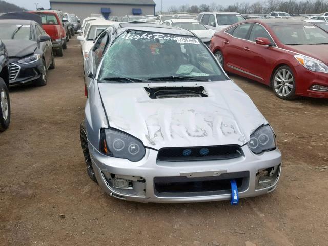 JF1GD29684G518222 - 2004 SUBARU IMPREZA WR SILVER photo 9