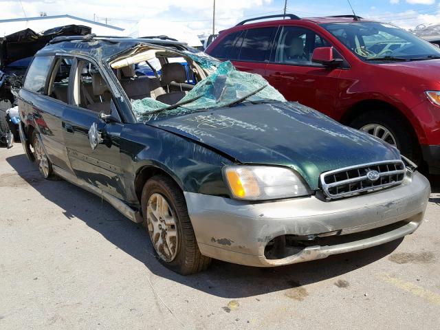 4S3BH6864Y7673874 - 2000 SUBARU LEGACY OUT GREEN photo 1