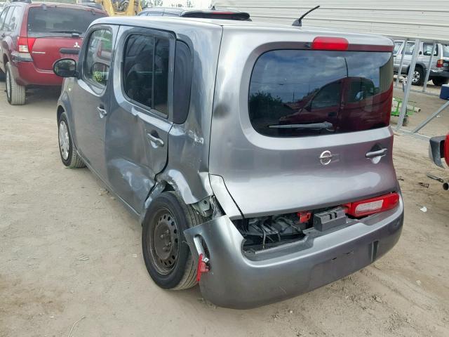 JN8AZ2KR8AT153487 - 2010 NISSAN CUBE BASE GRAY photo 3