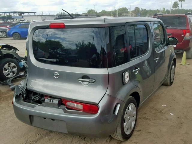 JN8AZ2KR8AT153487 - 2010 NISSAN CUBE BASE GRAY photo 4