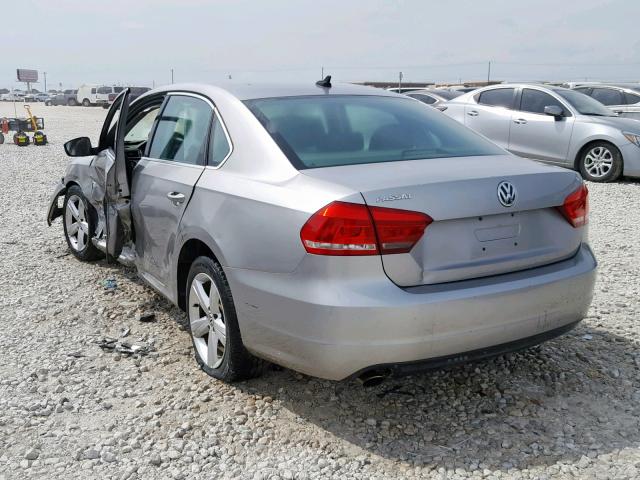 1VWBP7A36CC106801 - 2012 VOLKSWAGEN PASSAT SE GRAY photo 3