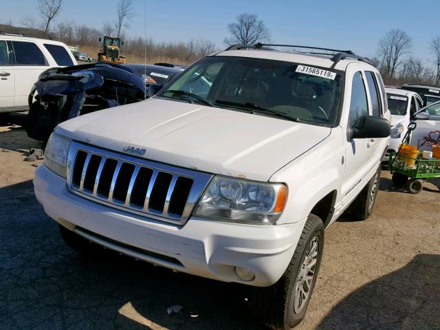 1J8GW58J44C286584 - 2004 JEEP GRAND CHER WHITE photo 2