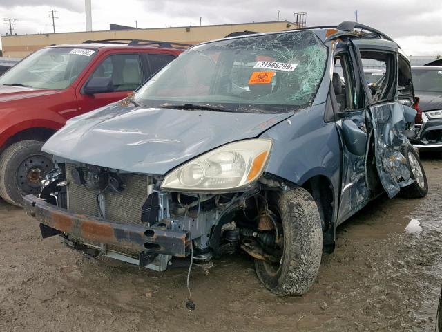 5TDZA23C25S325730 - 2005 TOYOTA SIENNA CE BLUE photo 2