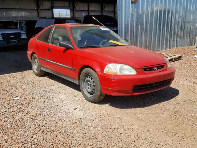 1HGEJ6128TL078794 - 1996 HONDA CIVIC DX RED photo 1