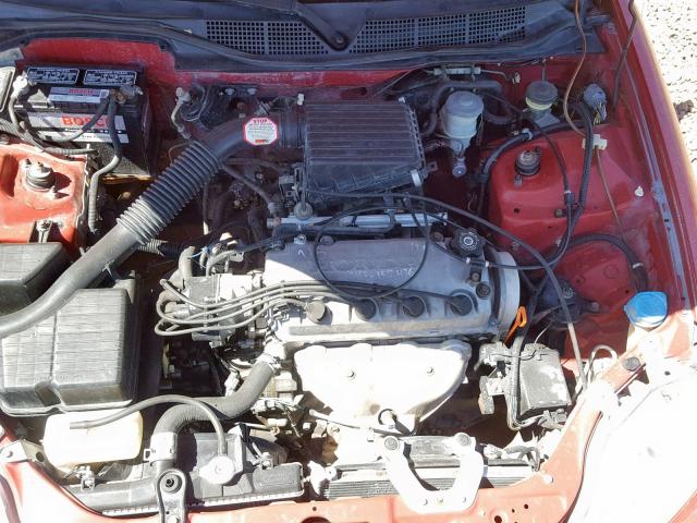 1HGEJ6128TL078794 - 1996 HONDA CIVIC DX RED photo 7