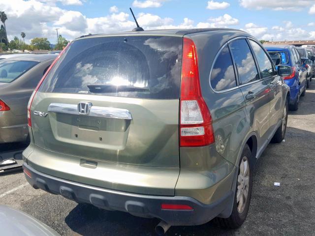 5J6RE48719L002590 - 2009 HONDA CR-V EXL GREEN photo 4