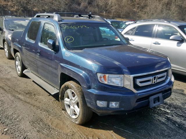 5FPYK1F54BB006191 - 2011 HONDA RIDGELINE BLUE photo 1