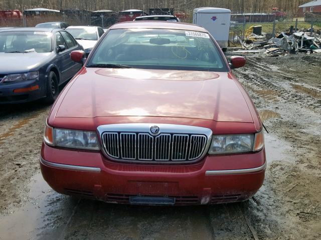 2MEFM75W9YX707677 - 2000 MERCURY GRAND MARQ RED photo 9