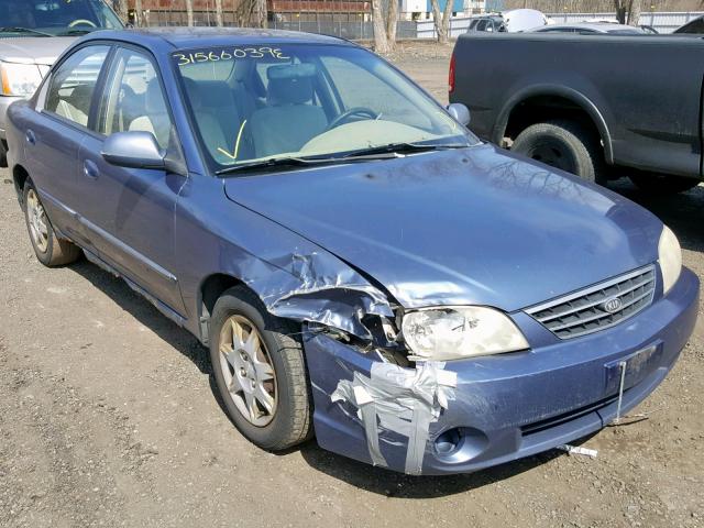 KNAFB121035261570 - 2003 KIA SPECTRA BA BLUE photo 1