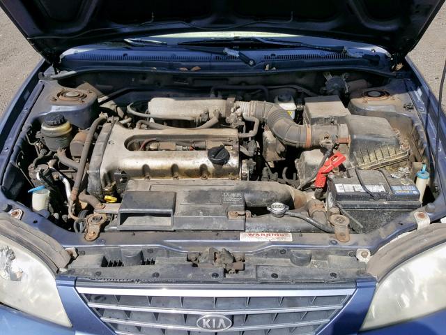 KNAFB121035261570 - 2003 KIA SPECTRA BA BLUE photo 7