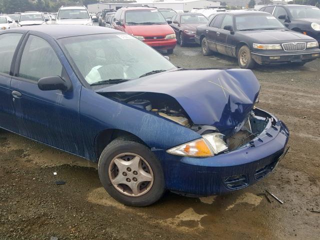 1G1JC524417338060 - 2001 CHEVROLET CAVALIER B BLUE photo 10