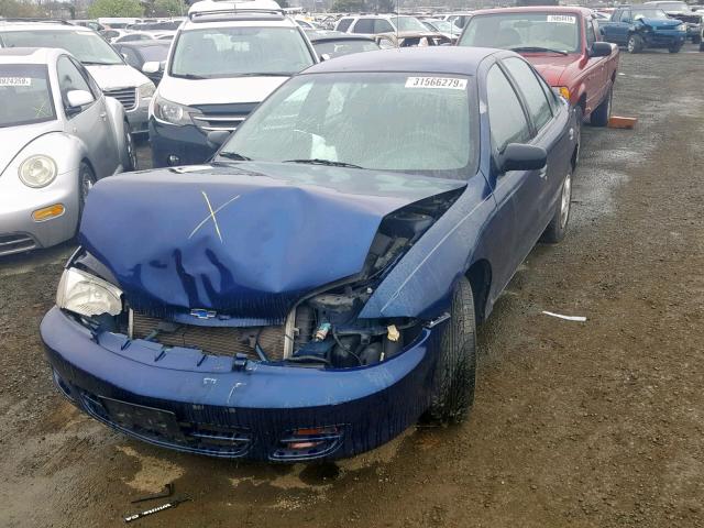 1G1JC524417338060 - 2001 CHEVROLET CAVALIER B BLUE photo 2