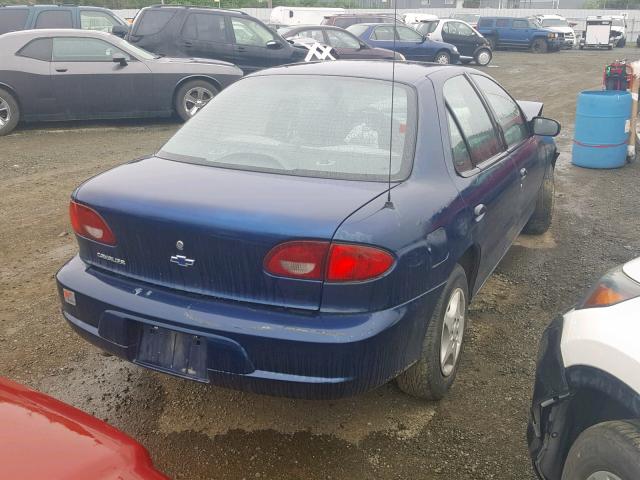 1G1JC524417338060 - 2001 CHEVROLET CAVALIER B BLUE photo 4