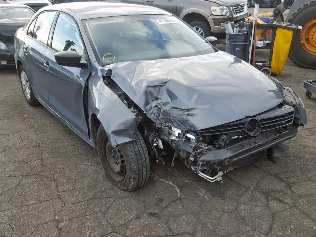 3VW2K7AJ8EM227229 - 2014 VOLKSWAGEN JETTA BASE GRAY photo 1
