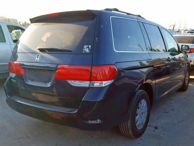 5FNRL38278B088581 - 2008 HONDA ODYSSEY LX BLUE photo 4