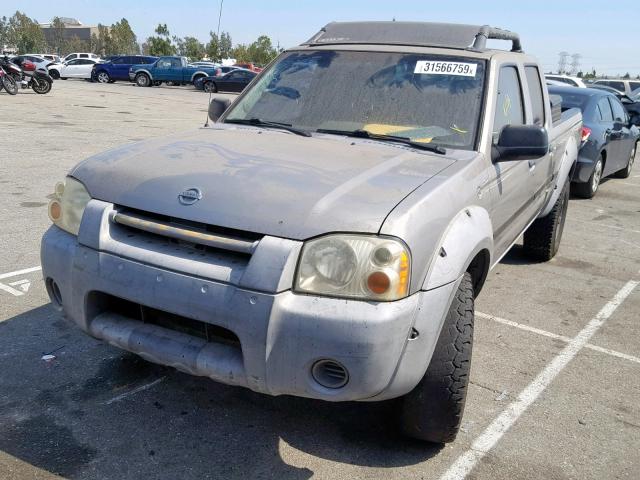 1N6ED29Y72C313222 - 2002 NISSAN FRONTIER C SILVER photo 2