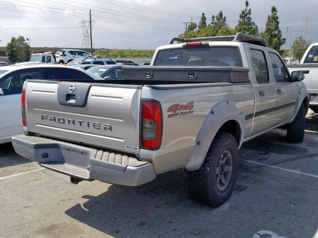 1N6ED29Y72C313222 - 2002 NISSAN FRONTIER C SILVER photo 4