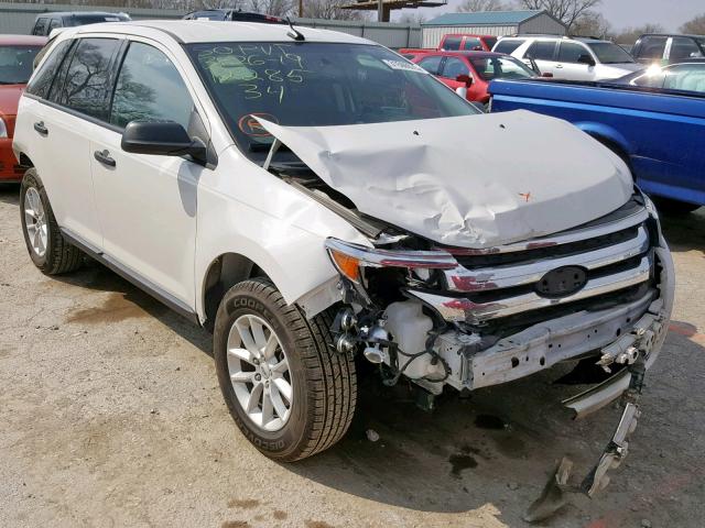 2FMDK3GC3DBA89804 - 2013 FORD EDGE SE WHITE photo 1