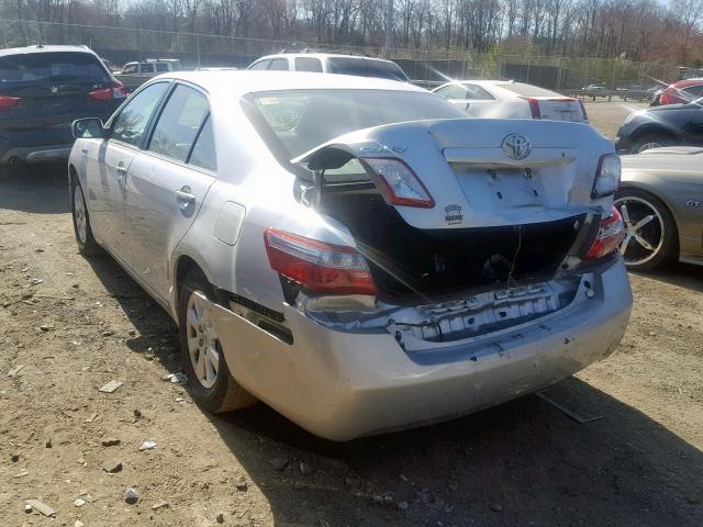 4T1BB46K89U092043 - 2009 TOYOTA CAMRY HYBR SILVER photo 3