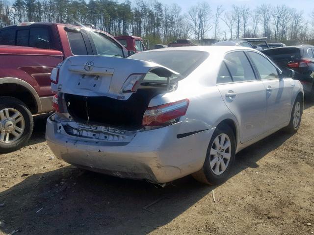 4T1BB46K89U092043 - 2009 TOYOTA CAMRY HYBR SILVER photo 4