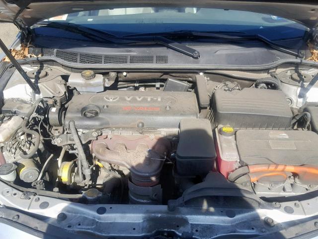 4T1BB46K89U092043 - 2009 TOYOTA CAMRY HYBR SILVER photo 7