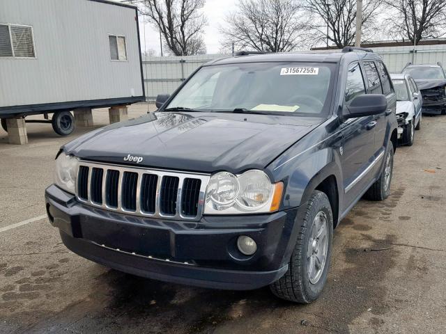 1J4HR58N26C314398 - 2006 JEEP GRAND CHER BLACK photo 2