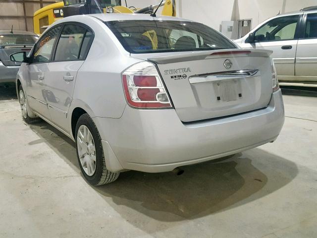 3N1AB6AP6CL754575 - 2012 NISSAN SENTRA 2.0 SILVER photo 3