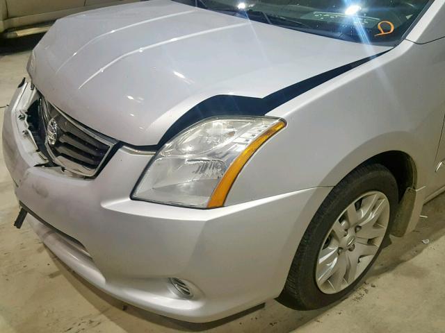 3N1AB6AP6CL754575 - 2012 NISSAN SENTRA 2.0 SILVER photo 9