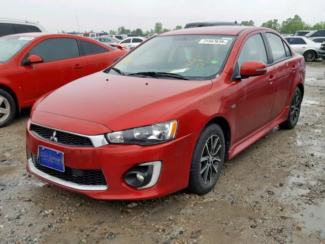 JA32U2FU5HU008665 - 2017 MITSUBISHI LANCER ES RED photo 2