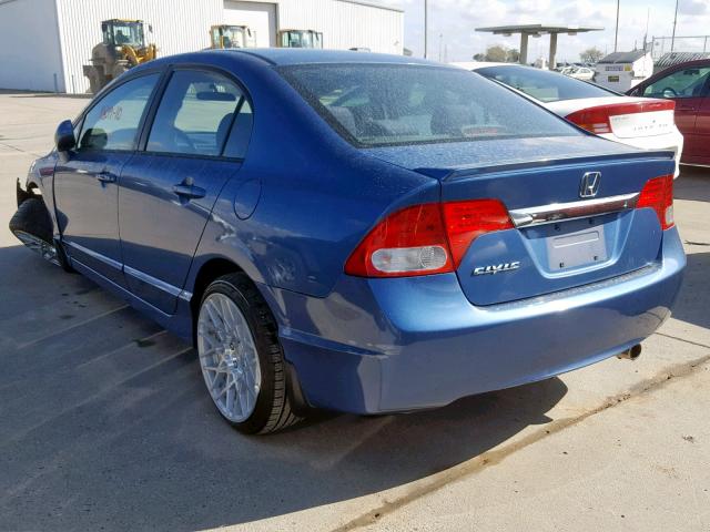 19XFA1F60AE065173 - 2010 HONDA CIVIC LX-S Blau Foto 3