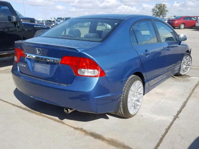 19XFA1F60AE065173 - 2010 HONDA CIVIC LX-S Blau Foto 4