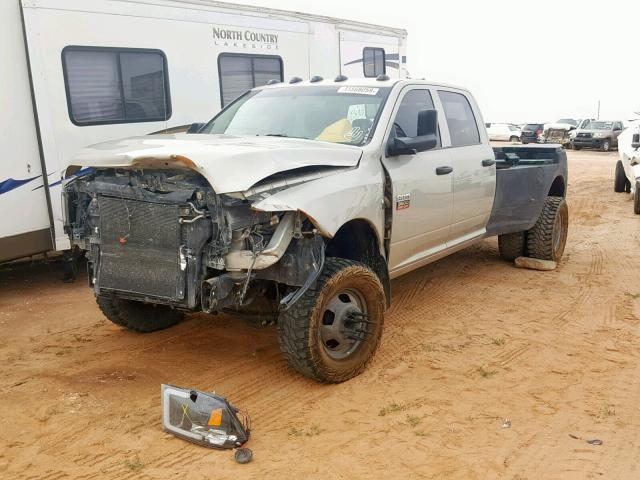 3D73Y4CL8AG177630 - 2010 DODGE RAM 3500 BEIGE photo 2