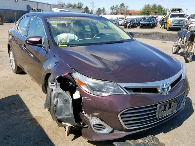 4T1BD1EB0DU013810 - 2013 TOYOTA AVALON HYB BURGUNDY photo 1