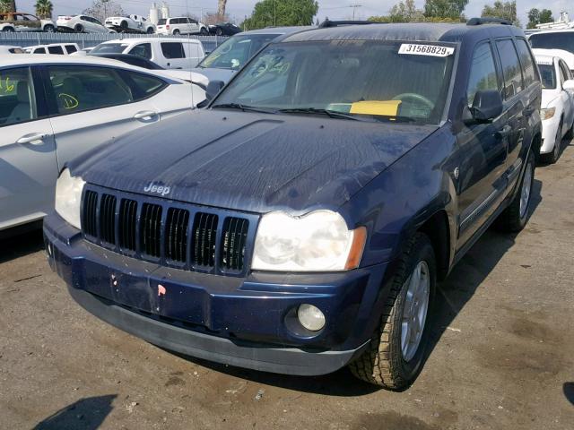 1J4HR48N56C184367 - 2006 JEEP GRAND CHER BLUE photo 2