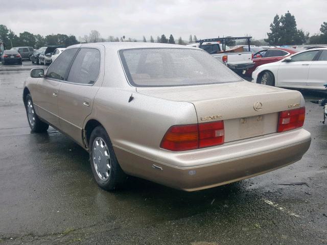 JT8UF22E8S0031230 - 1995 LEXUS LS 400 SILVER photo 3