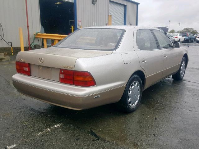 JT8UF22E8S0031230 - 1995 LEXUS LS 400 SILVER photo 4