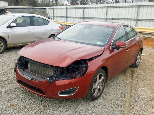 YV1622FS0C2086518 - 2012 VOLVO S60 T5 MAROON photo 2