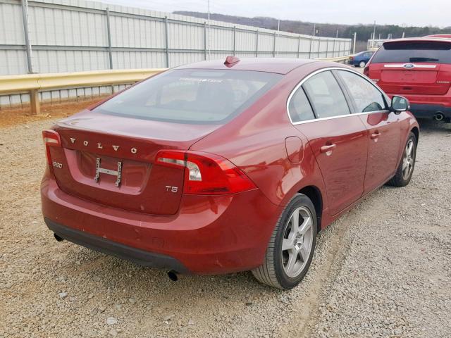 YV1622FS0C2086518 - 2012 VOLVO S60 T5 MAROON photo 4