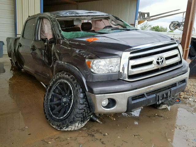 5TFDW5F14DX290771 - 2013 TOYOTA TUNDRA CRE GRAY photo 1