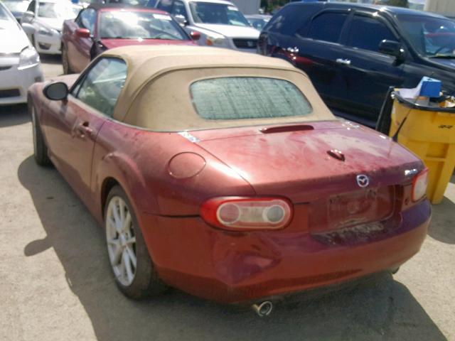 JM1NC2NF5B0214278 - 2011 MAZDA MX-5 MIATA RED photo 3