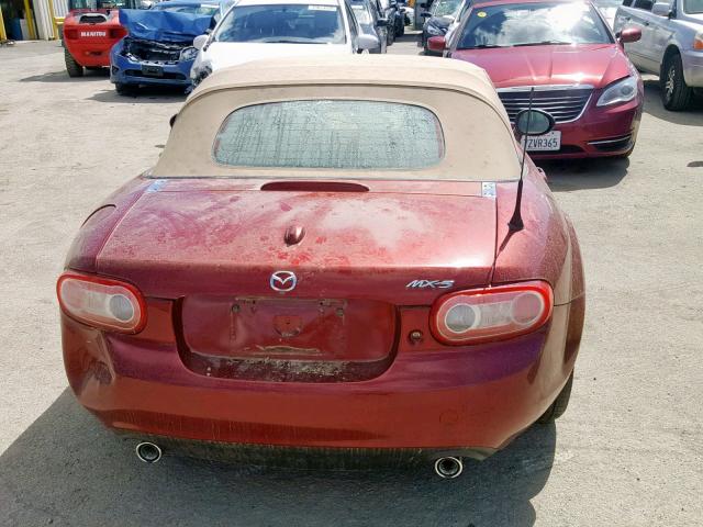 JM1NC2NF5B0214278 - 2011 MAZDA MX-5 MIATA RED photo 6