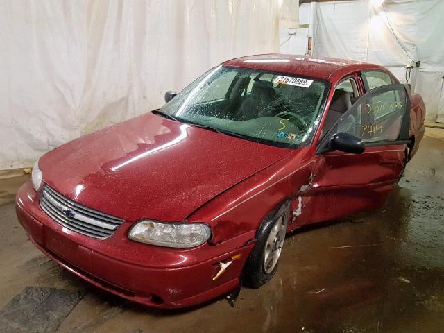 1G1ND52F25M247084 - 2005 CHEVROLET CLASSIC MAROON photo 2