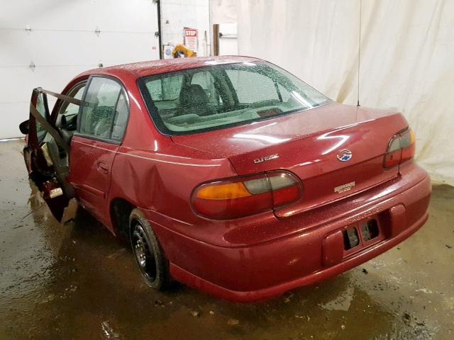 1G1ND52F25M247084 - 2005 CHEVROLET CLASSIC MAROON photo 3