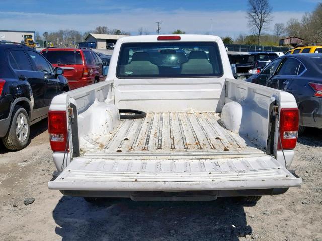 1FTYR10D47PA03146 - 2007 FORD RANGER WHITE photo 6