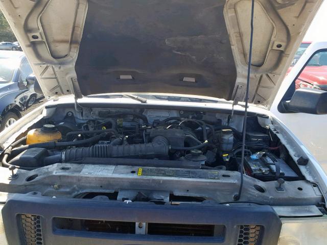 1FTYR10D47PA03146 - 2007 FORD RANGER WHITE photo 7